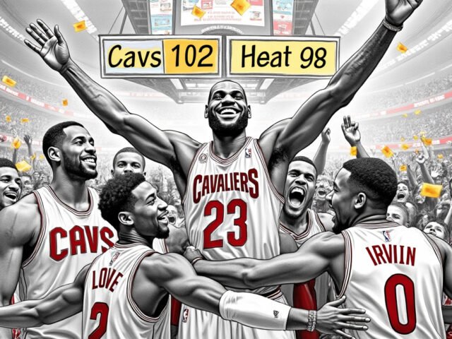 NBA : Les Cavaliers de Cleveland s’assurent une place en play-offs après leur victoire contre le Heat de Miami